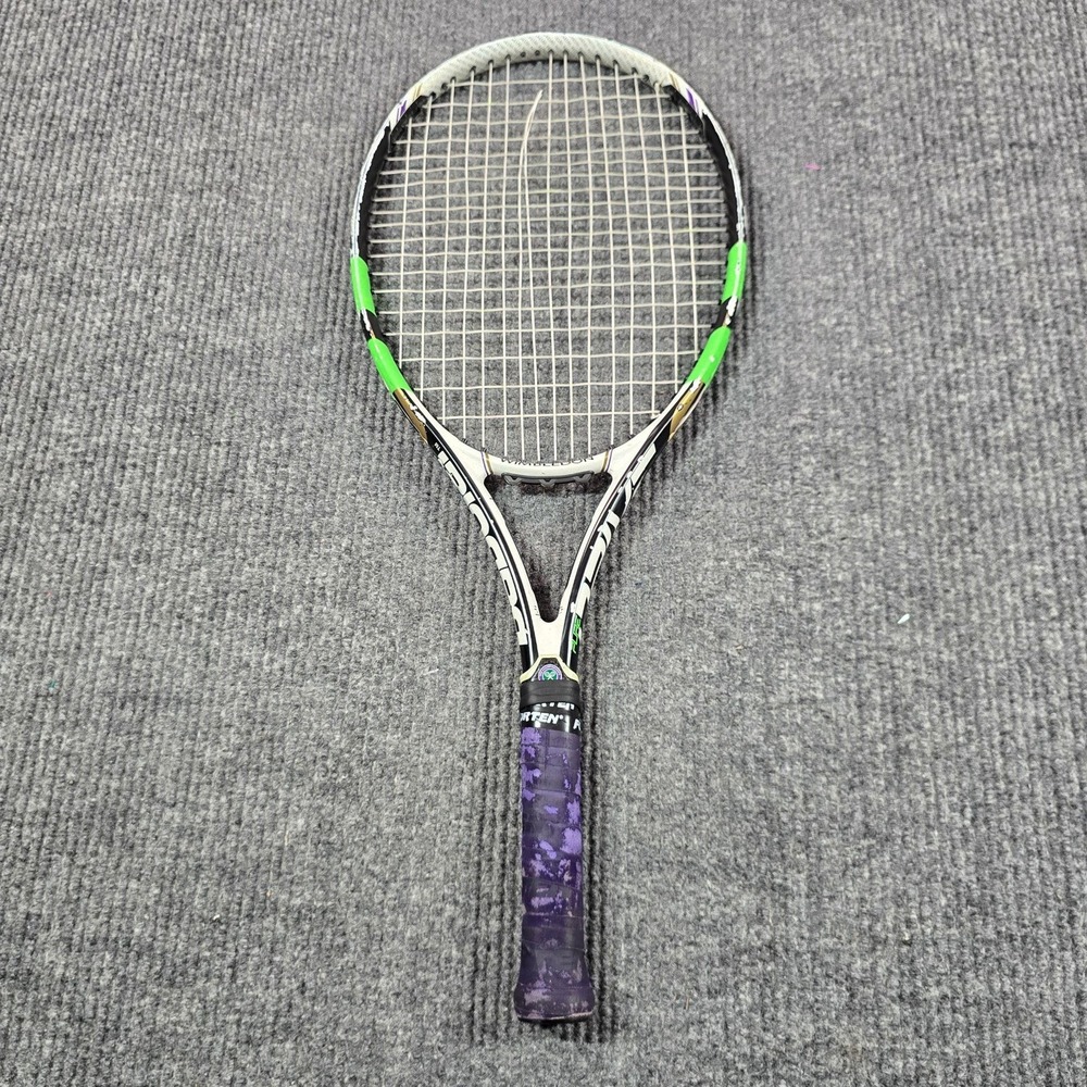 Babolat Pure Drive JR 25 Wimbledon Tennis Racquet GT Technology White Green